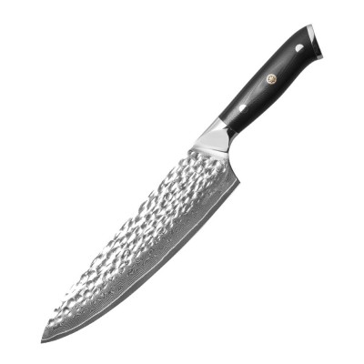 8 inch  67 layers Japanese AUS10 professional G10 handle kitchen  damascus steel chef knife