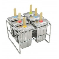 6pcs Stainless steel popsicle mould set Onyx new model