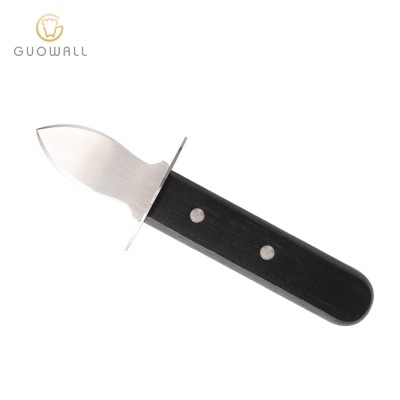 Wood Handle Stainless Steel  Shellfish Opener Seafood Tools Oyster Knife