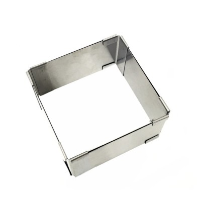 Stainless Steel Square Extendable Mousse Cake Mould Ring