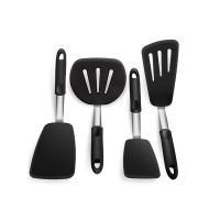 Stainless Steel Silicone Turner Spatula Set Kitchen Spatulas and Turner